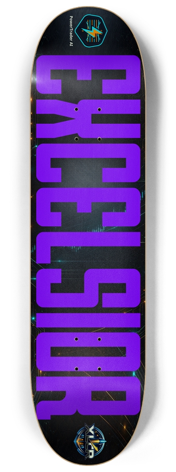 XLCR FullStack Purple (Glow In The Dark) 8-1/4 Skateboard Deck