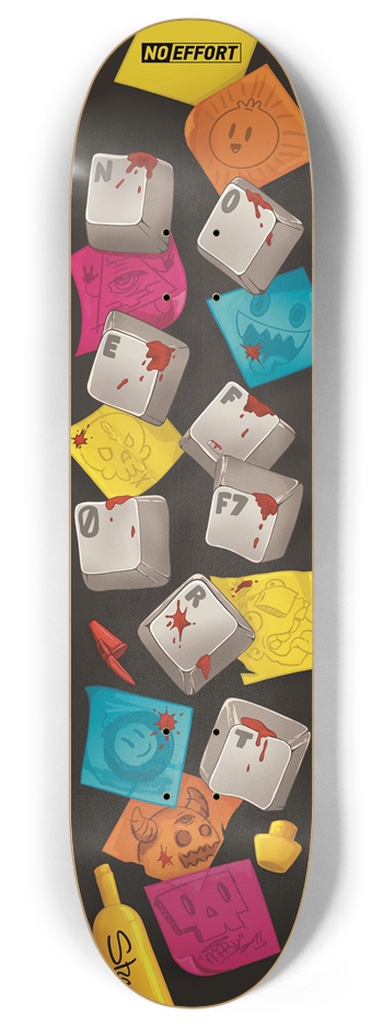 Sticky Notes 8 Inch Skateboard Deck