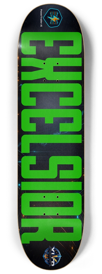 XLCR FullStack Green 8-1/4 Skateboard Deck
