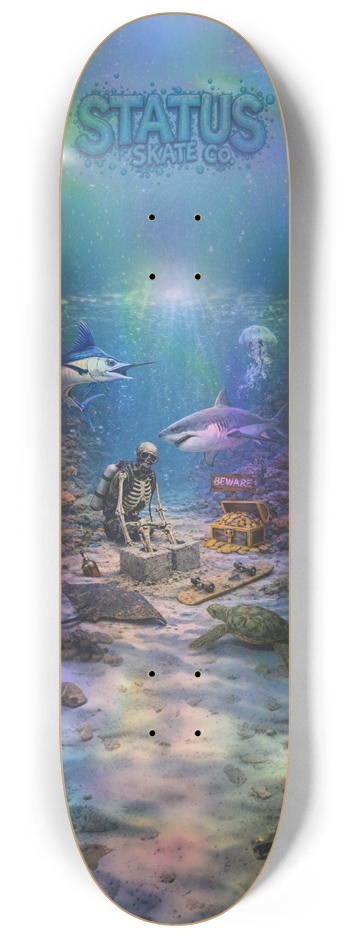 Ocean dive. 8-1/4 Skateboard Deck