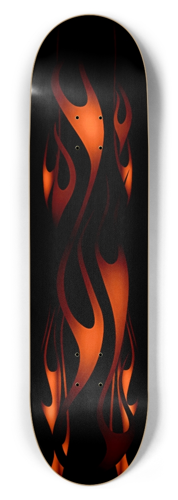Flame Skateboard (red)