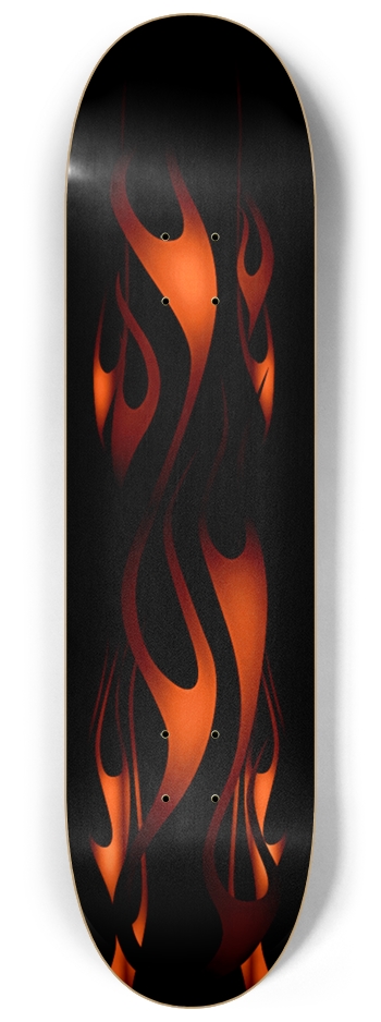 Flame Skateboard (red) 8-1/4 Skateboard Deck