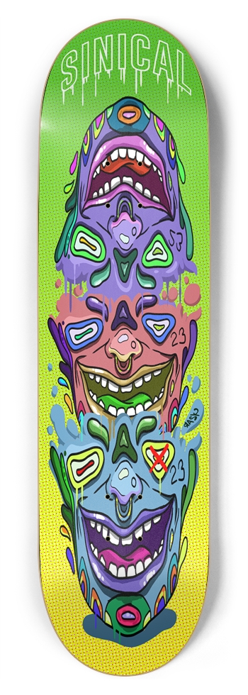 RASK Faces 8-3/4 Inch Skateboard