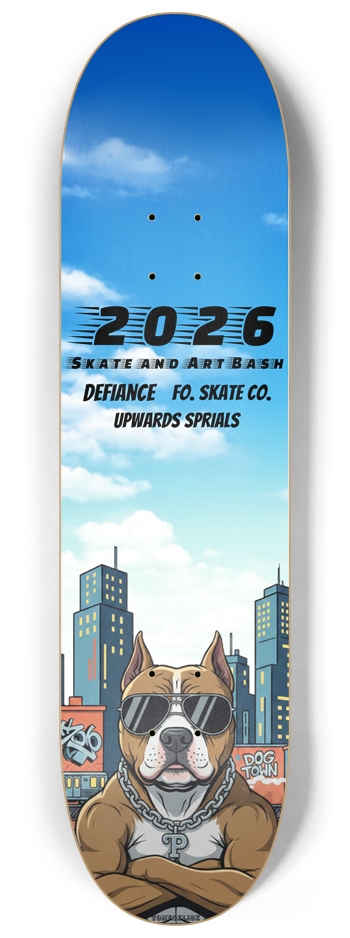 2026 Skate and Art Bash 8-1/4 Skateboard Deck
