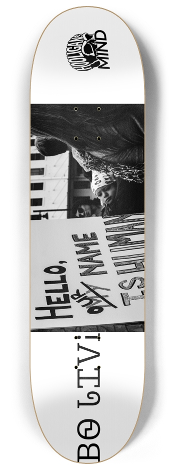 8.25 Popsicle deck, our name is human | ᏴᏫ ᏓᏆᏙᎥ 8-1/4 Skateboard Deck