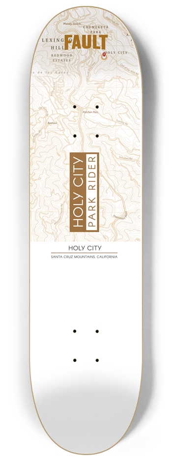 FAULT Holy City - PARK RIDER 8-1/4 Skateboard Deck
