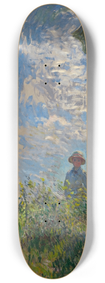 Claude Monet Skateboard Woman With A Parasol #1 8-1/4 Skateboard Deck