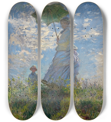 Claude Monet Skateboard Woman With A Parasol