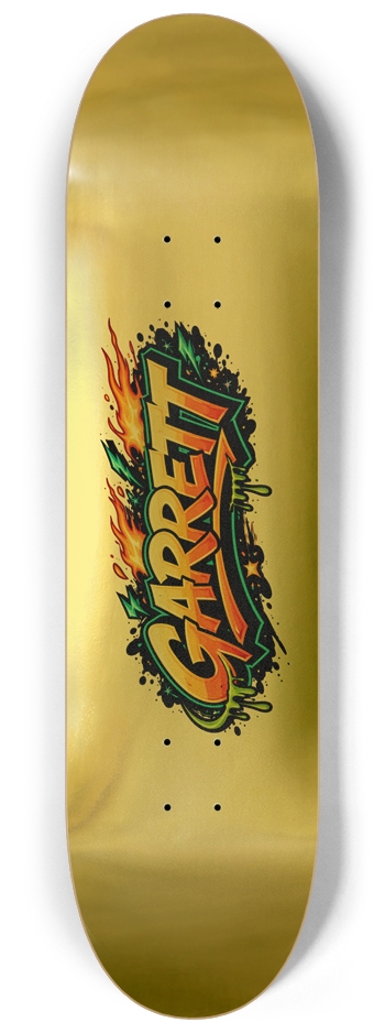 Garrett GOLD Deck 8-1/4 Skateboard Deck