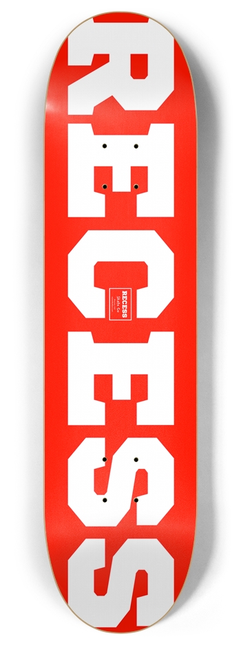 Recess Logo Deck Red 8