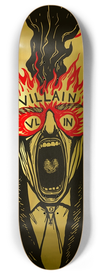 VILLAIN BURNOUT PINK DECK 01 GOLD