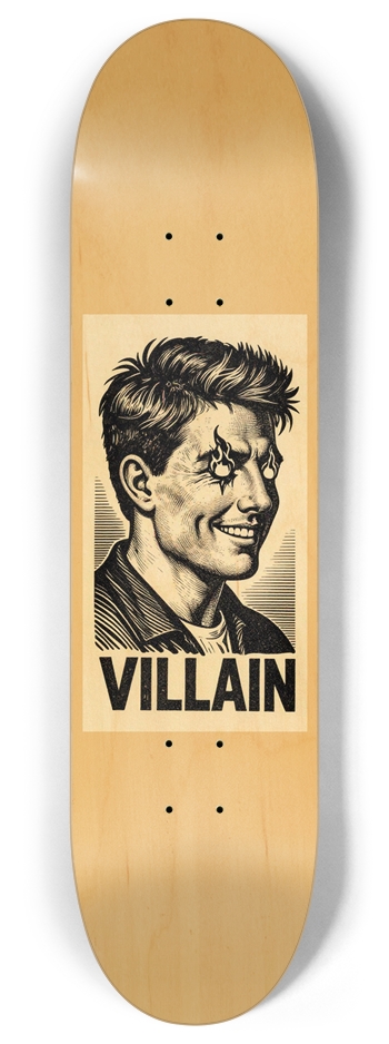 VILLAIN TOMMY CRUISE MISSILE FOR PEACE VANILLA 8 Inch Skateboard Deck