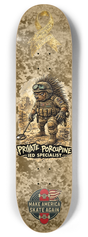 Support the Troops Private 8.0 8 Inch Skateboard Deck