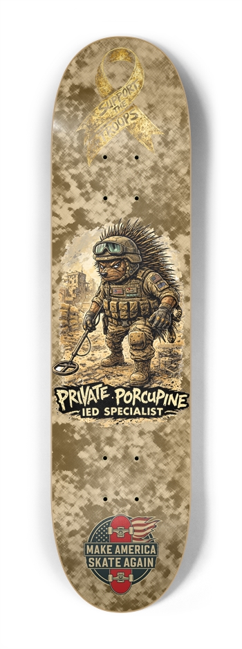 Support the Troops Private 7.5 Mini Logo 7-1/4 Mini/Kid Skateboard