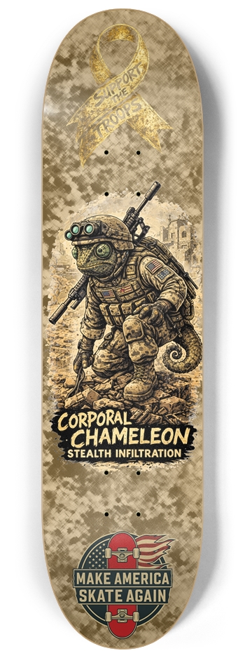 Support the Troops Corporal 8.25 8-1/4 Skateboard Deck