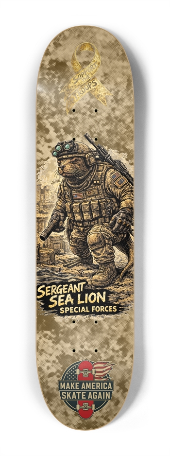 Support the Troops Sergeant 7.5 MINI LOGO 7-1/4 Mini/Kid Skateboard