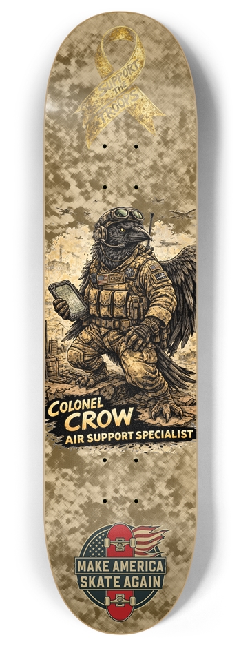 Support the Troops Colonel 8.0 8 Inch Skateboard Deck