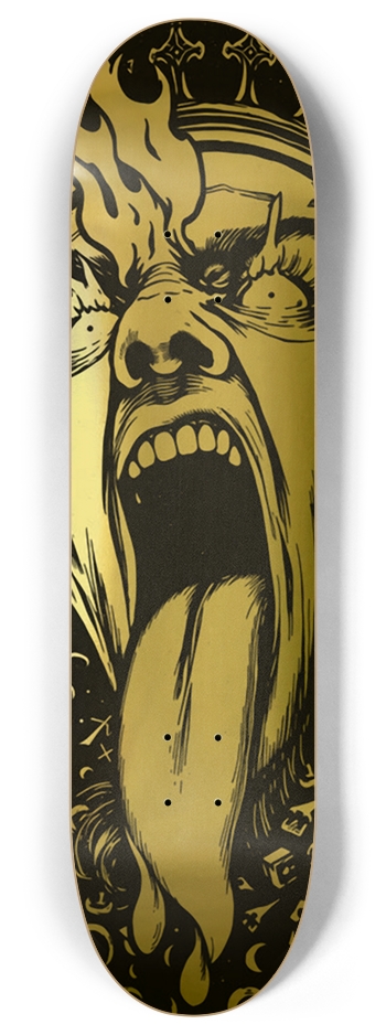 VILLAIN HALF DROP TONGUE DRIP 01 KINGLY KINGS 01 8 Inch Skateboard Deck