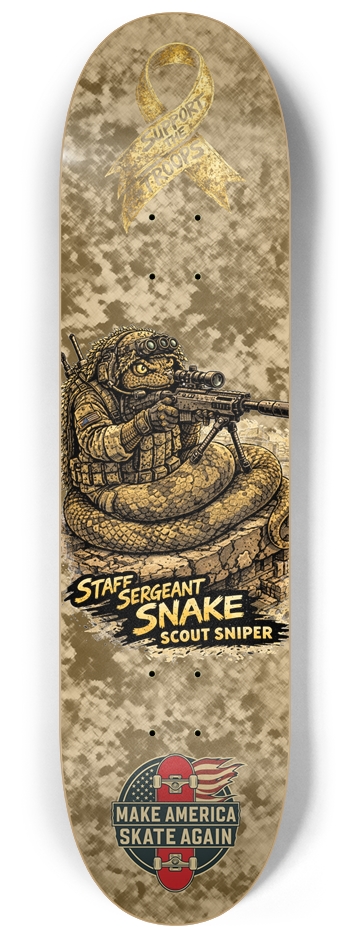 Support the Troops Staff Sergeant 8.25 8-1/4 Skateboard Deck