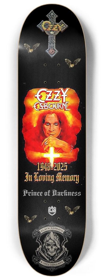 Ozzy Osbourne 8-1/4 Skateboard Deck