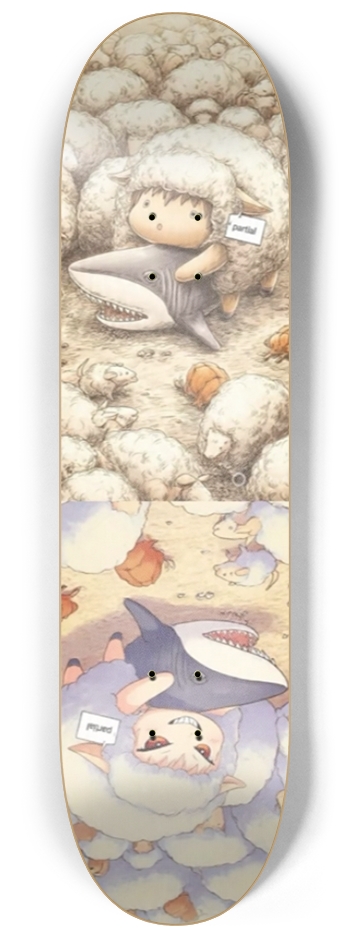 lambs fun time 8-1/4 Skateboard Deck