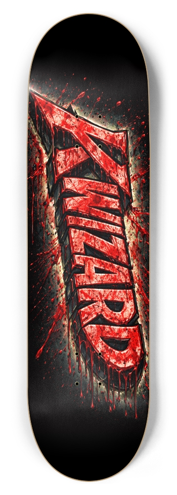 KWIZARD BLOOD by mathias 8-3/4 Inch Skateboard