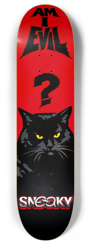 AM I EVIL? 8.0 8 Inch Skateboard Deck