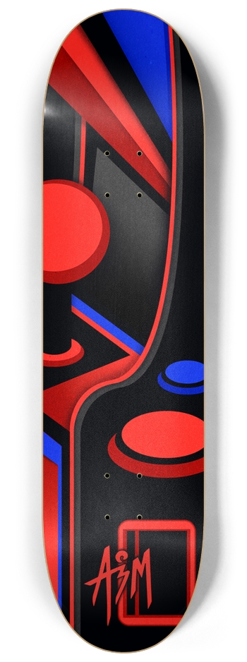 Retro Arcade 8-1/4 Skateboard Deck