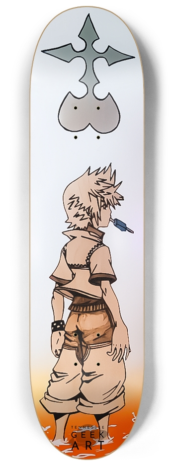 Roxas Kingdom Hearts 8-1/4 Skateboard Deck