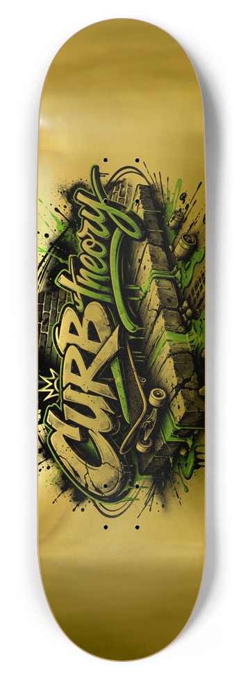 Ct big gold foil 8-3/4 Inch Skateboard