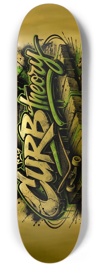 Cr big gold foil 8-1/4 Skateboard Deck
