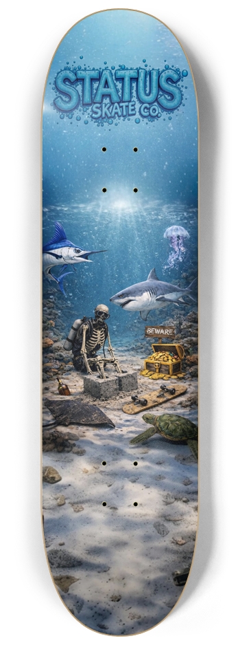 Last dive. 8-1/4 Skateboard Deck
