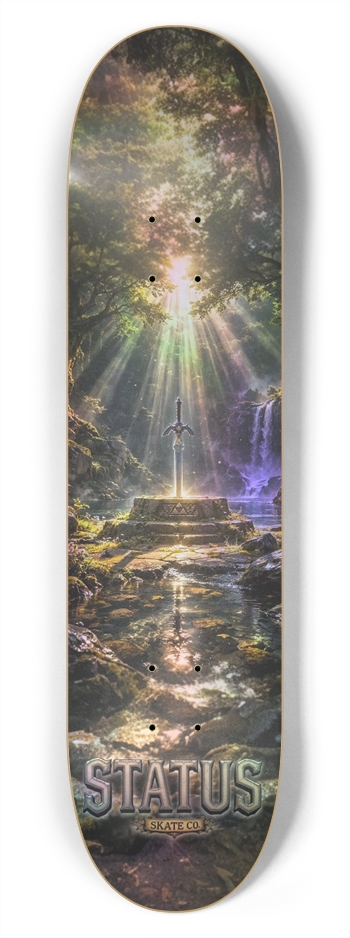 Master Sword.  7-3/4 Skateboard Deck 