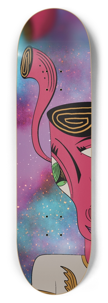 Neon Drift Portrait 8-3/4 Inch Skateboard