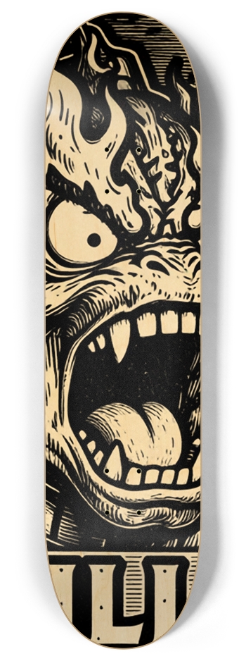 VILLAIN ZILLA SNIPER TRAP DECK 01 8 Inch Skateboard Deck