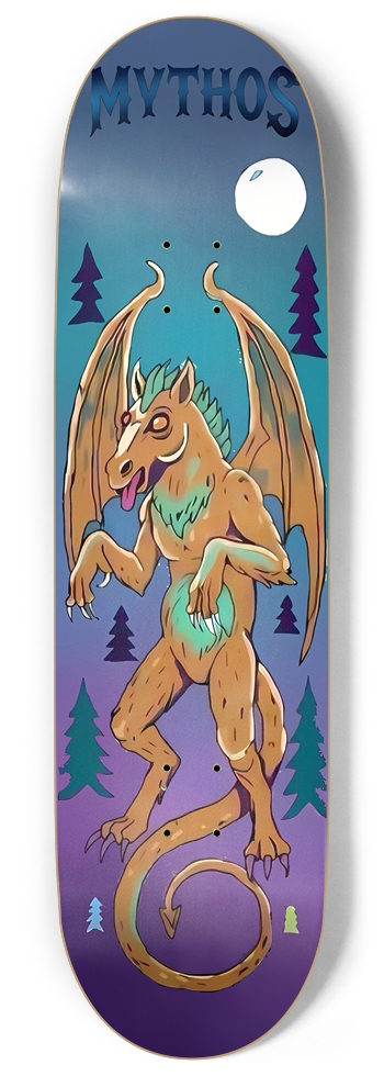 Devil in the moonlight 9 Inch Skateboard