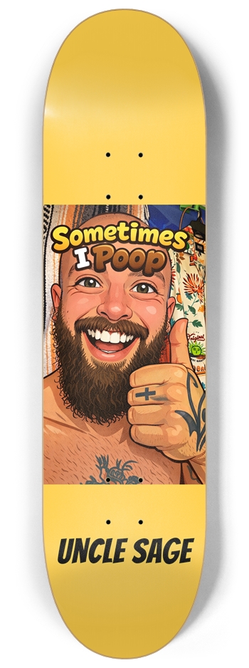 Uncle Sage  8-1/4 Skateboard Deck