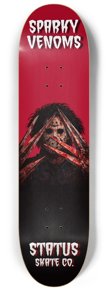 Sparky Scissorhands. 8-1/4 Skateboard Deck