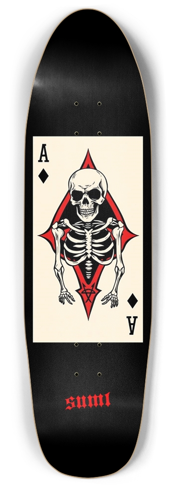 sum1sk8boards anarchy ace old school shape pool skateboard