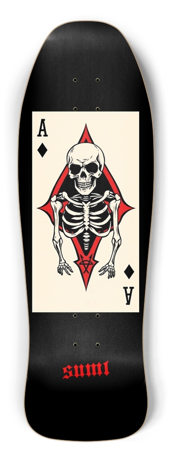 sum1sk8boards anarchy ace old school shape skateboard