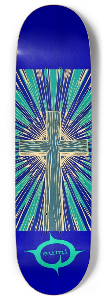 sum1sk8boards cross 9" popsicle skateboard