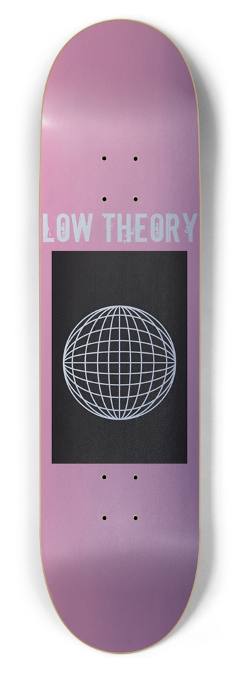 Silver-Pink Vector 8.5 8-1/2 Skateboard Deck