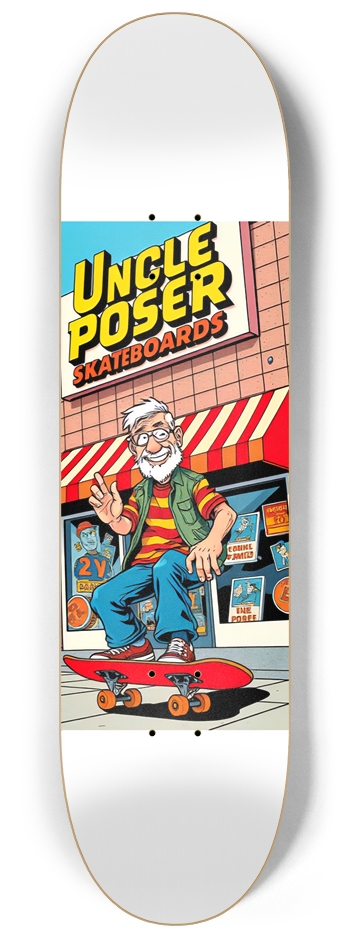 uncle poser skateboards 8.25 popsicle skateboard 8-1/4 Skateboard Deck