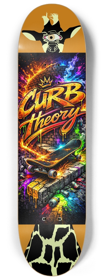 ct one eyed dog glow in the dark 8-1/4 Skateboard Deck