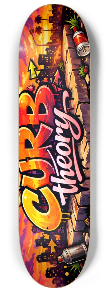 ct sunrise 8-1/4 Skateboard Deck