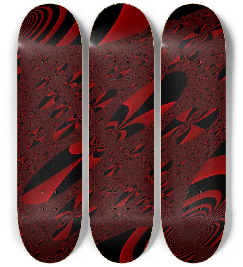 Fractal #1725 3 Deck Wall Series