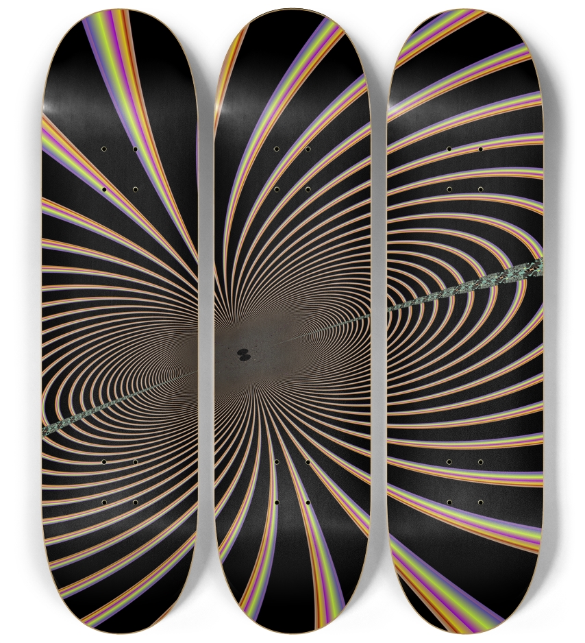 Fractal #1771 3 Deck Wall Series