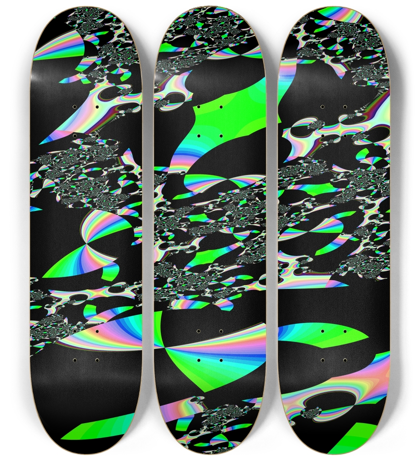 Fractal #1683 3 Deck Wall Series