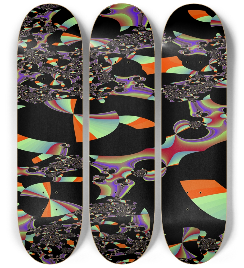 Fractal #1679 3 Deck Wall Series