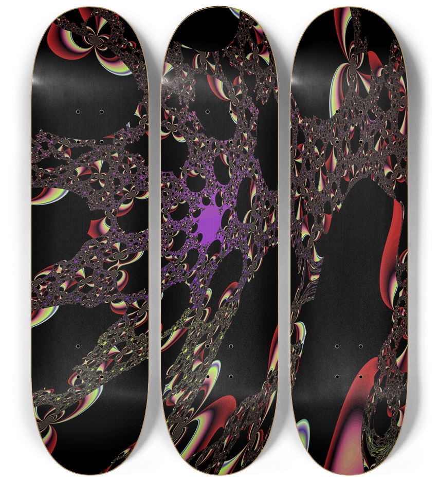 Fractal #1774 3 Deck Wall Series